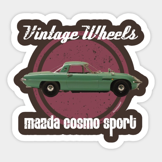 Vintage Wheels - Mazda Cosmo Sport Sticker by DaJellah